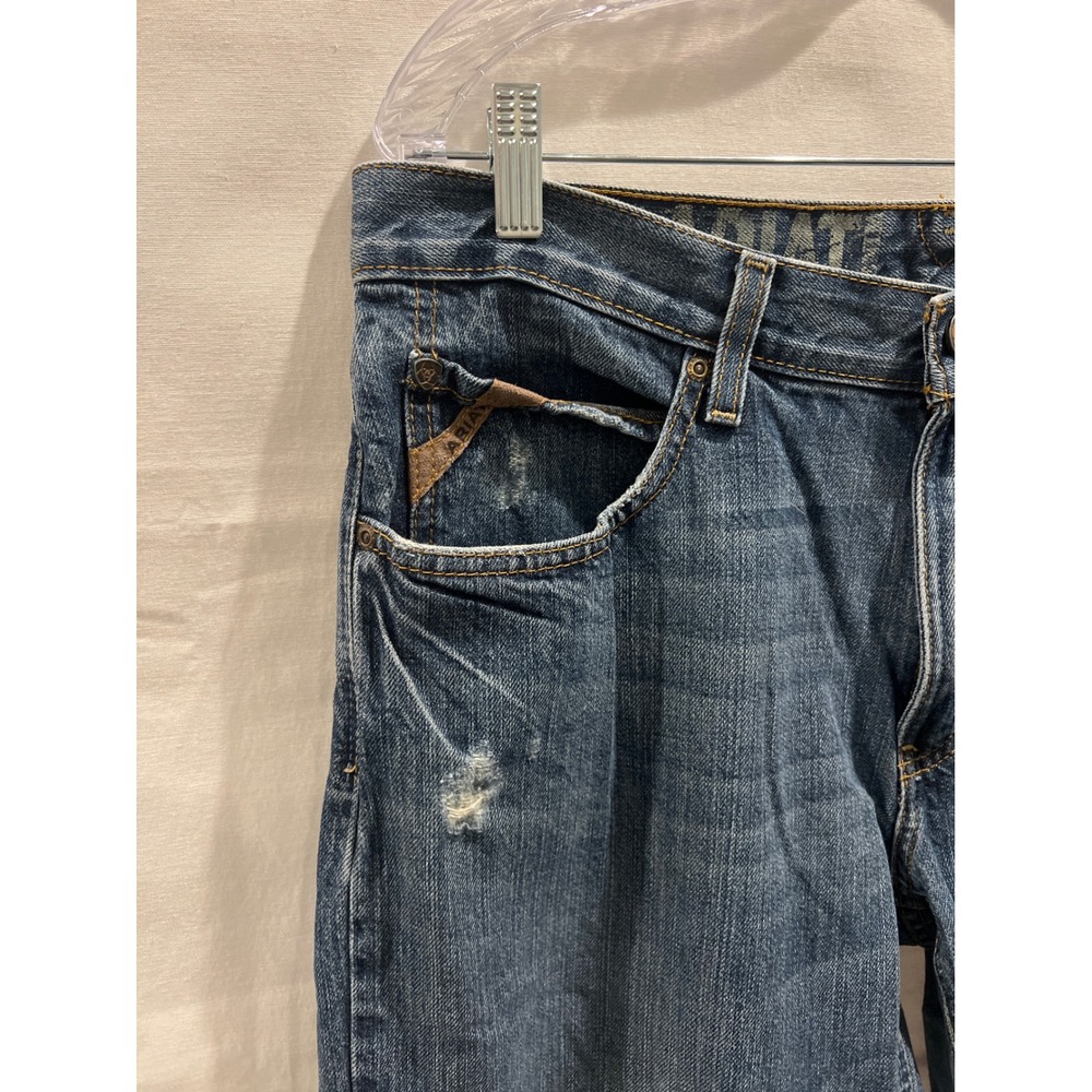 Ariat M4 Low Rise Straight Leg Mens Jeans 33x32 Medium Wash 10007775 AM 8681 B - Picture 2 of 8